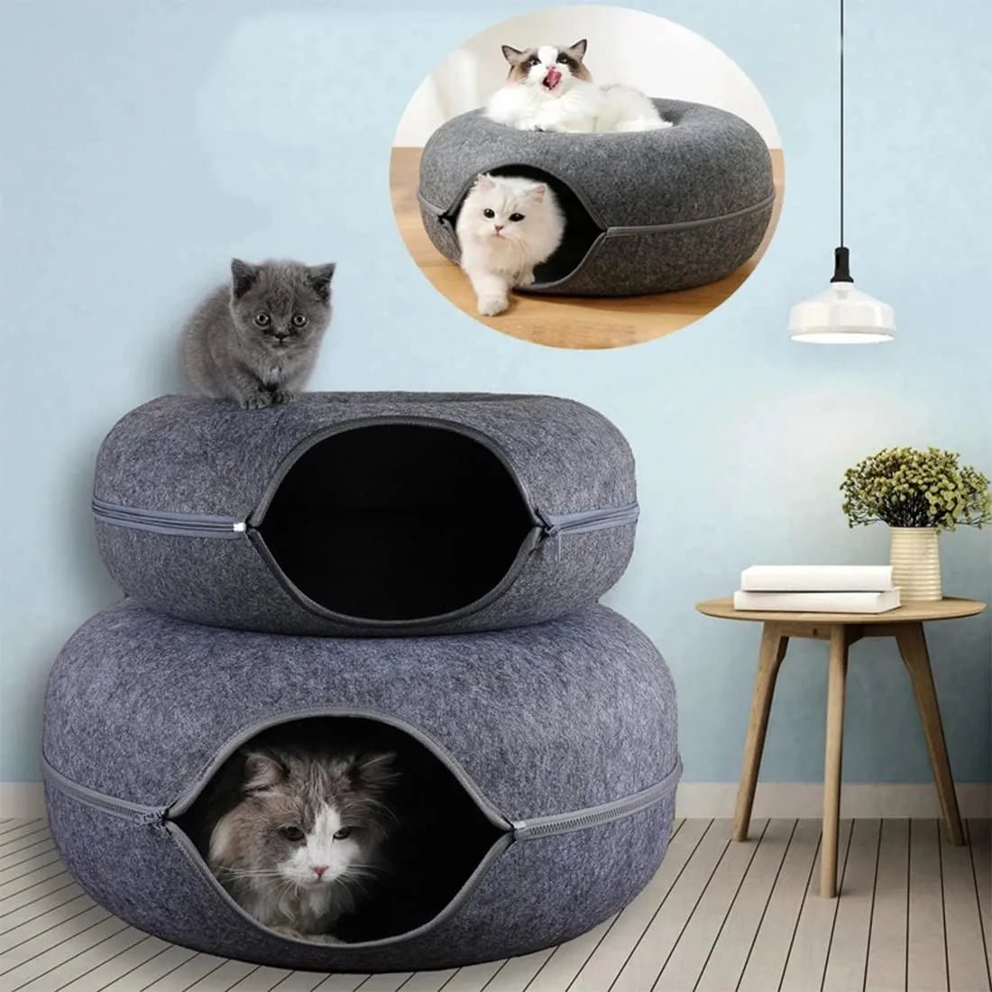 Lit pour Chat - ChatCondo™ - Gris Foncé